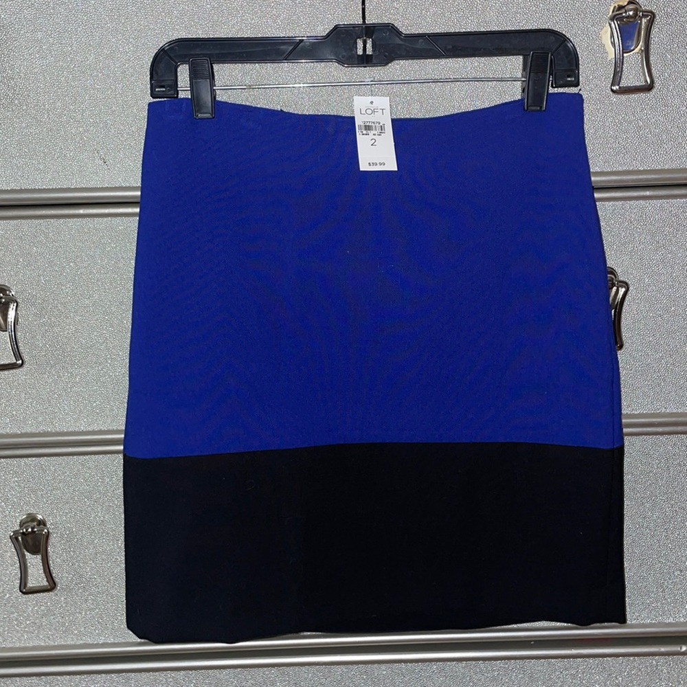 New blue / black loft skirt